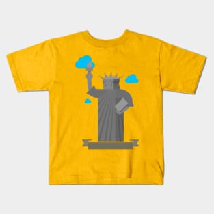 Graphic Statue of Liberty Kids T-Shirt